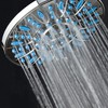 AquaDance 7-inch 6-Setting Rainfall Showerhead with Anti-Microbial Microban Protection from