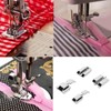 4Pcs Zipper Presser Foot Parallel Grooves Easy Operation Edge Design