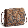Vera Bradley Featherweight Baird Hipster Crossbody, Lotus Montage Roasted Pecan