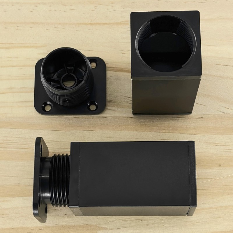 DDHOMIN 4 PCS Plastic Adjustable Funiture Legs for Sofa,Desks,Cabinets