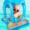 Grupo Carnavallia Salvavidas Inflable Infantil Azul Con Techo Para Bebé
