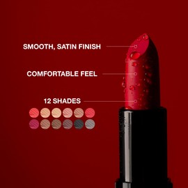 KISS New York Professional Rich Pigmented Lipstick, Smooth&Creamy Satin Finish, Long Lasting, Infused with Shea Butter and Vitamin E (Latte Foam)