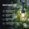 Brightech Ambience Pro Solar Powered Outdoor String Lights, 48 ft