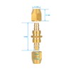 Breezliy 4PCS Soild Brass Air Reusable Hose Splicer For 1/4-Inch