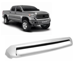Ezmech Chrome Hood Scoop Compatible With Toyota Tundra 2014-2021 Grill Upper Bulge Molding