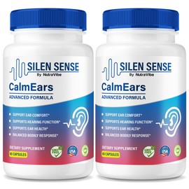 (2 Pack) SilenSense Calm Ears – Premium Silen Sense Daily Ear Support with Natural Ingredients to Maintain Clear Sound, Hearing Comfort & Inner Harmony | Gentle Pills for Everyday Use (120 Capsules)