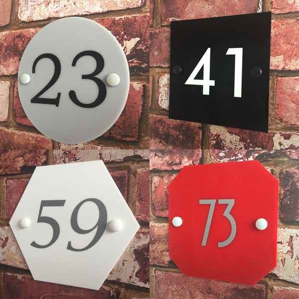 HOUSE SIGN PLAQUE Personalised Door Number for Your Address Home