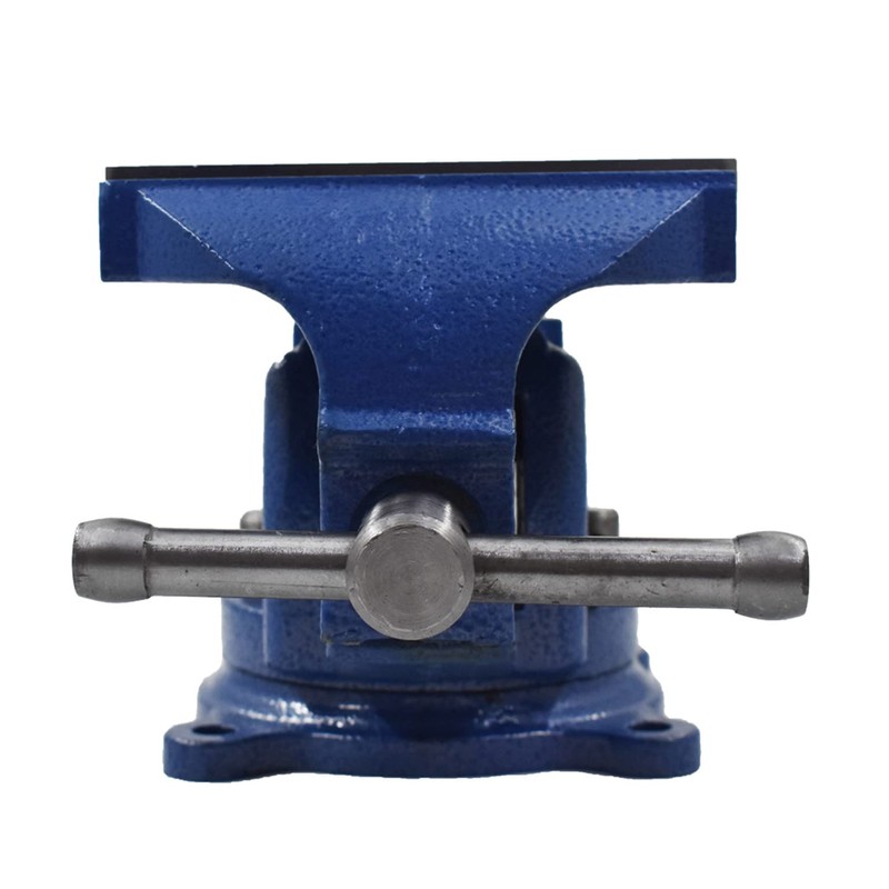 mitoharet 5-Inch Bench Vises with Anvil Swivel Locking Base Table
