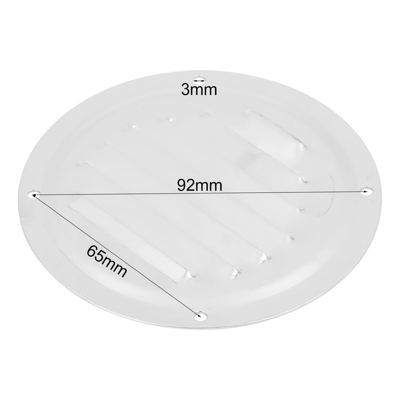 X AUTOHAUX 2pcs 4 Inch Round Marine Boat Louvered Ventilation