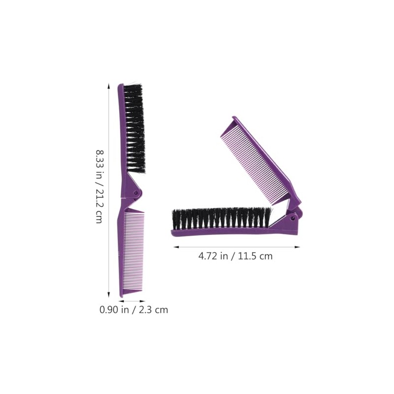 iplusmile 2 Piezas Peine Plegable de Bolsillo Cepillo de Pelo