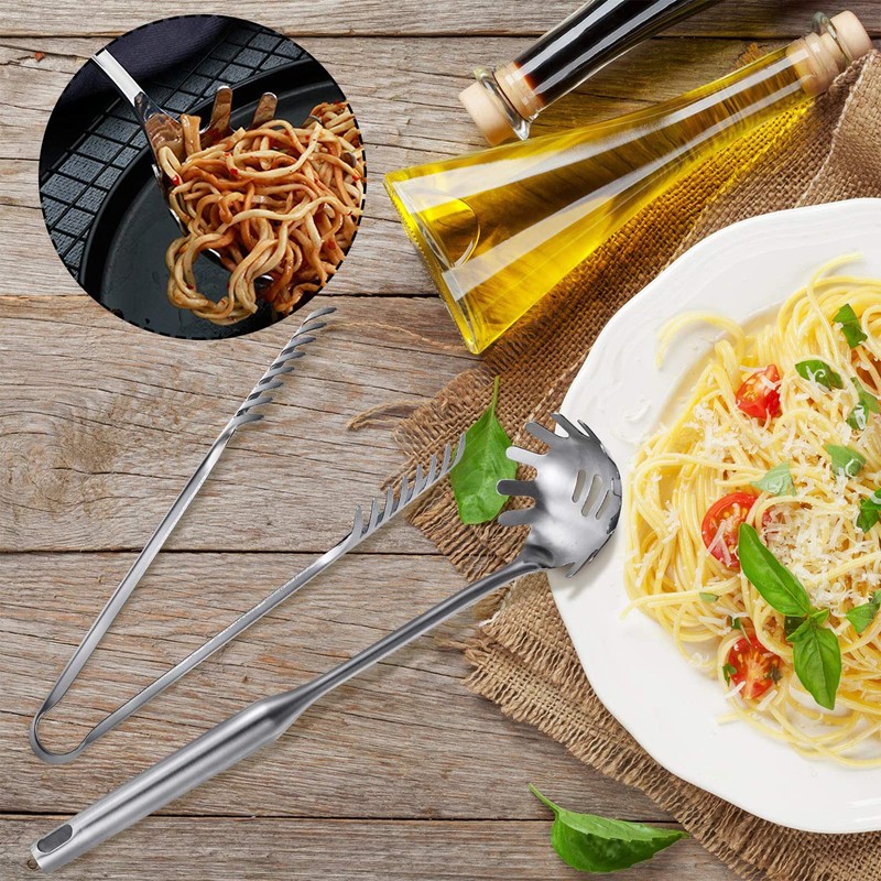 Spaghetti Server Set, Stainless Steel Spaghetti Tongs, Stainless Steel Pasta