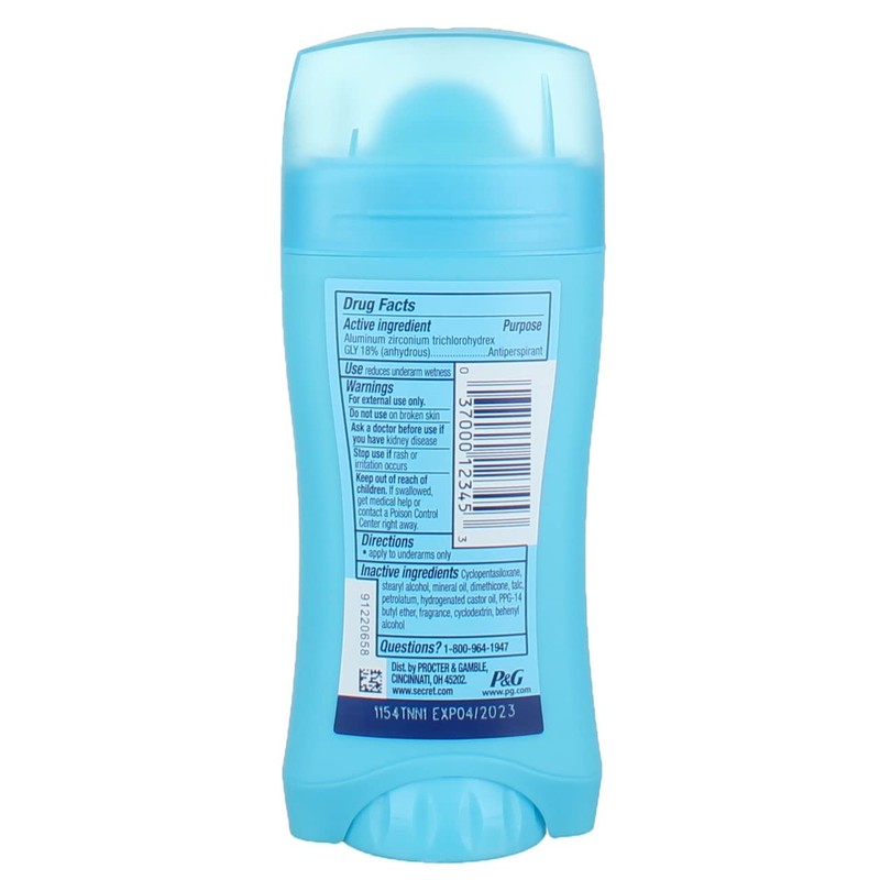 Secret Original Shower Fresh Scent Women's Invisible Solid pH Balanced