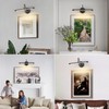 JOOSENLUX Modern Wall Lights Battery Operated Black Wireless Picture Lights