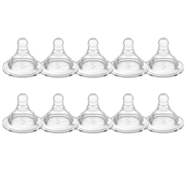 TOVVILD Silicone Replacement Nipple, Small Flow Nipples for Wide Neck