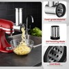 Stainless Steel Slicer Shredder Attachment for KitchenAid Stand Mixers, Large
