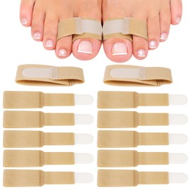 Dirvcp Adjustable Fabric Toe Wraps - Comfortable Toe Corrector Protectors for Bunion Relief and Foot Care