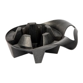 PRO Power™ Universal Toilet Plunger Holder with Built-In Drip Tray - Durable & Easy to Clean Plastic Storage Solution with Ergonomic Handle - Made in USA, By Disabled Veterans - 4 Pack