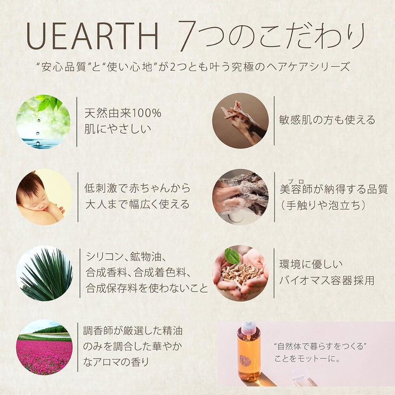 UEARTH Scalp Lotion, 5.1 fl oz (150 ml), Natural Derived,