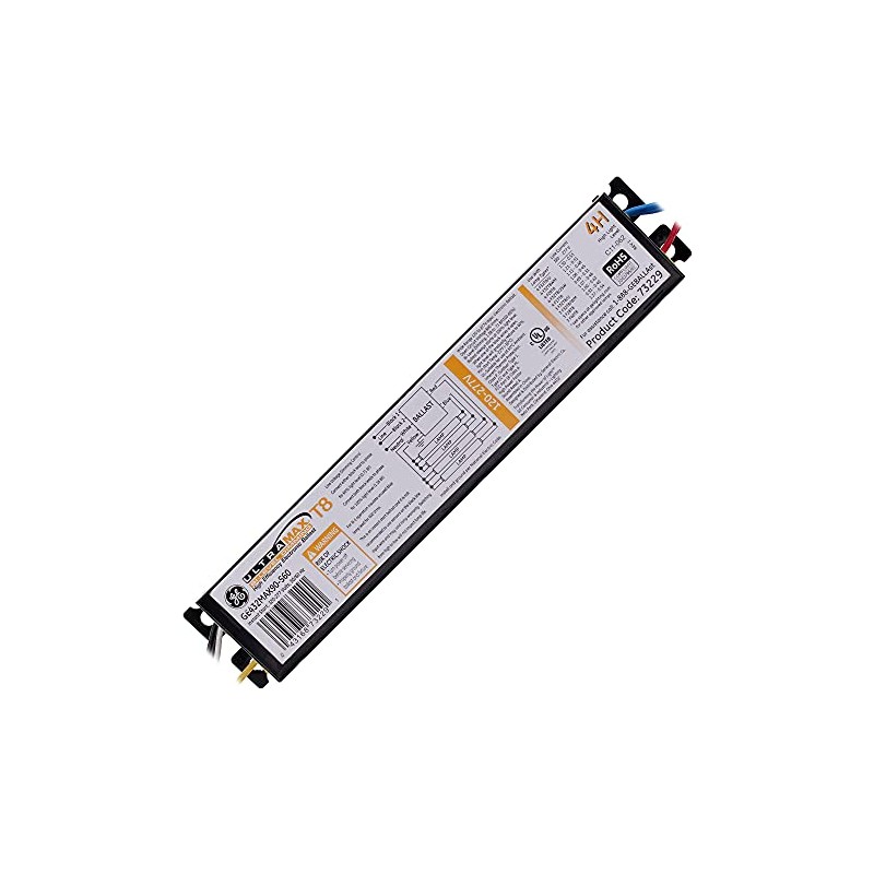 GE GE432MAX90-S60 73229 Fluorescent Bi-Level Dimming Ballast, 4-Lamp, F32T8/U, 32W