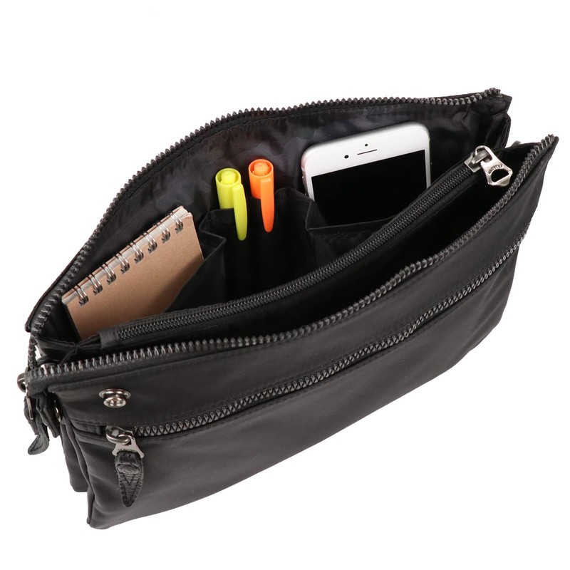 [§D∞B∞ DSBKDOUBLES BLACK] Doubles Black DSBK Shoulder Bag Sacoche SQUARES