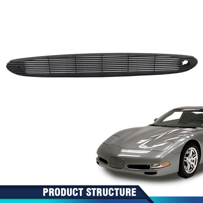 PIT66 Front Black Upper Defrost Grill Grille Vent Compatible with