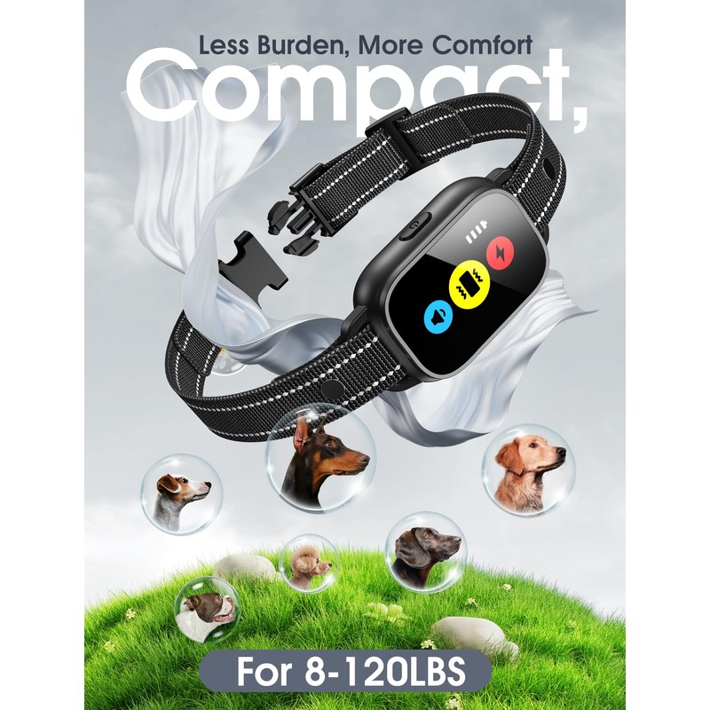 Dog Training Collar with Remote, Smart Dog Shock Collar with