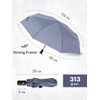 Windproof Travel Umbrella - Compact, Light, Full Automatic Open/Close -