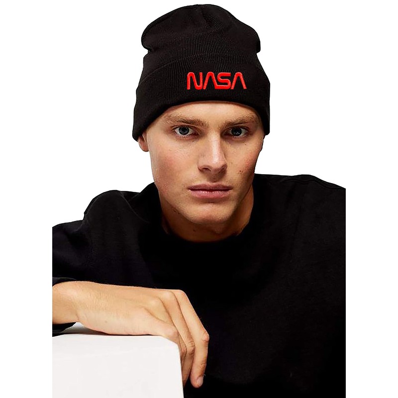 NASA Astronaut Space Rocket Moon Insignia Nerd - Wool hat