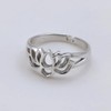 Lotusblütenring, 925 Sterling Silber Lotusring, handgemachter Lotusblütenschmuck, zierliches süßes Geschenk