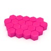 Sourcing Map 20 Pcs 17 x 19 mm Pink Glowing