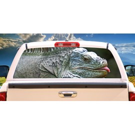 SignMission Iguana Rear Window Graphic Truck View Thru Vinyl Decal Back, 16" X 54"