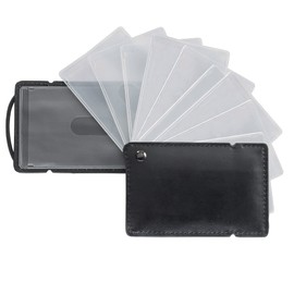 Smooth Trip Faux Leather Slim RFID Wallet with Ten Easy Access ID and Credit Card Sleeves