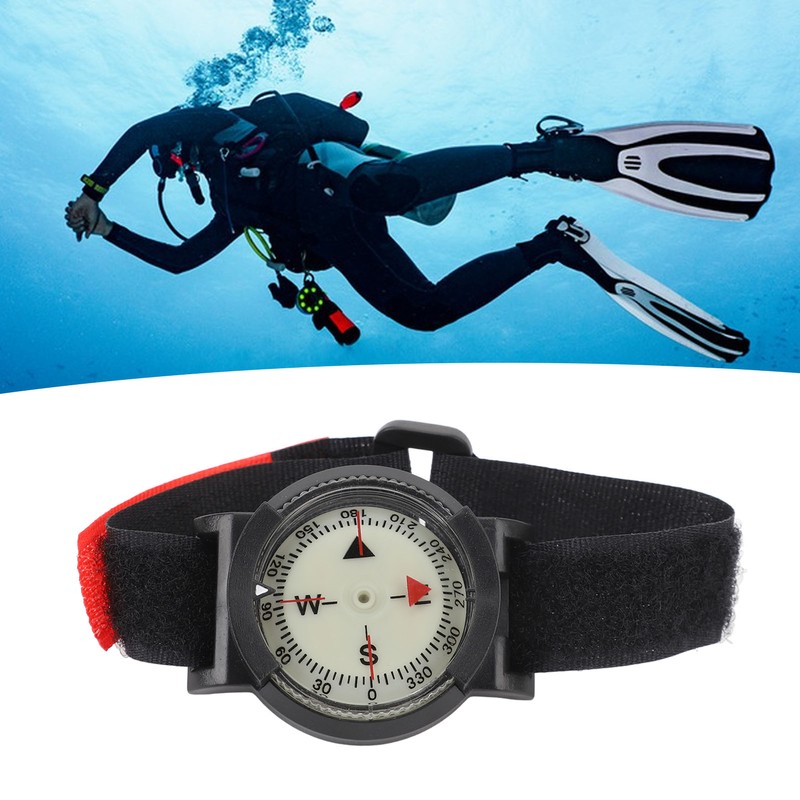 Diving Wrist Compass High Accuracy Easy To Read Portable Glow