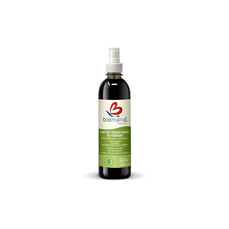 Loción tradicional Reafirmante de Romero 500ml, para postparto
