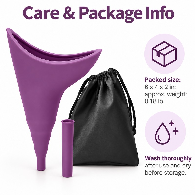Portable Female Urination Device for Camping & Travel – Reusable
