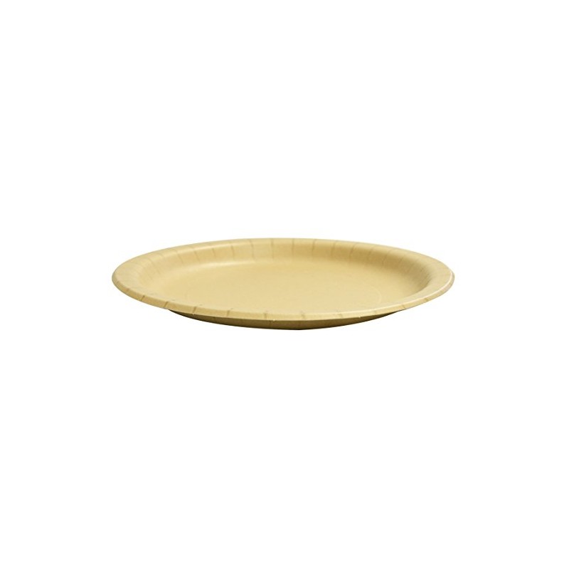 Strong P2250MZ Paper Plates, Misarashi Brown, 8.7 inches (22 cm),