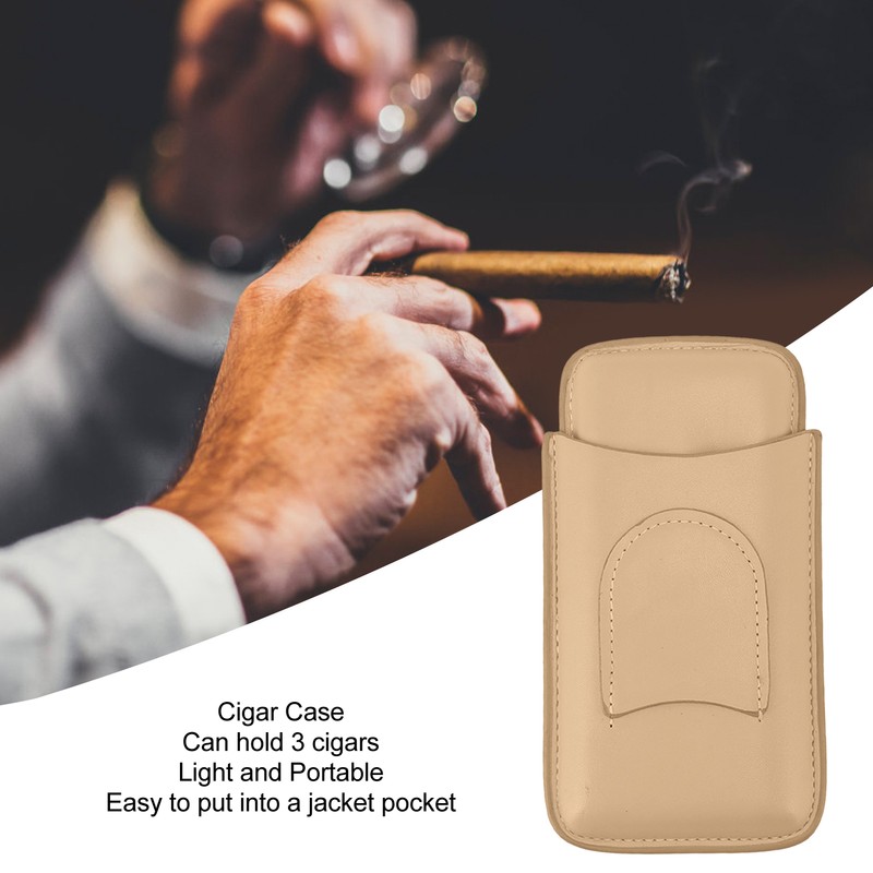 Cigar Case High End Leather Fashion Portable Travel Cigar Holder