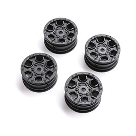 Axial 1.0 Ford Bronco Wheel, Black (4): SCX24, AXI40006