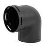 X AUTOHAUX 60mm Car Heater Warm Air Ducting Pipe Elbow