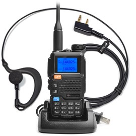 Quansheng UV-5R Plus AM/FM/DTMF Walkie-Talkie 200CH Walkie-Talkie NOAA Weather Forecast with Flash Copy Frequency Tpye-C LCD Display for Hiking Camping Travel Two-Way Radio