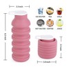 BMLFOH Collapsible Silicone Water Bottle - 20oz Foldable, Leakproof, BPA-Free