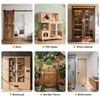 StickNGo Barn Door Locks, 90/180 Degree Right Angle Flip Gate