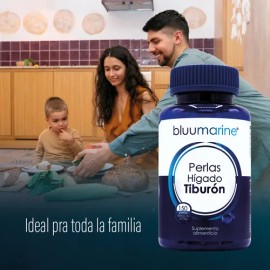 Perlas Hígado De Tiburón Suplemento Alimenticio Bluumarine Sin Sabor                                                                                  