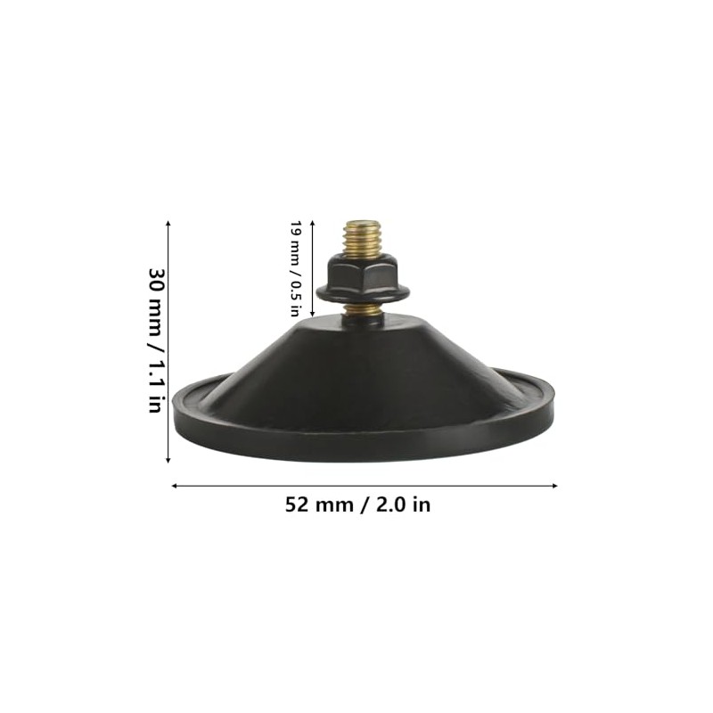 AccEncyc 6 Pcs Strong Thickened Sucker Suction Cup Clear PVC