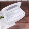 Healvian Transparent Lid Sterilizer Box for Nail Art Tools Durable