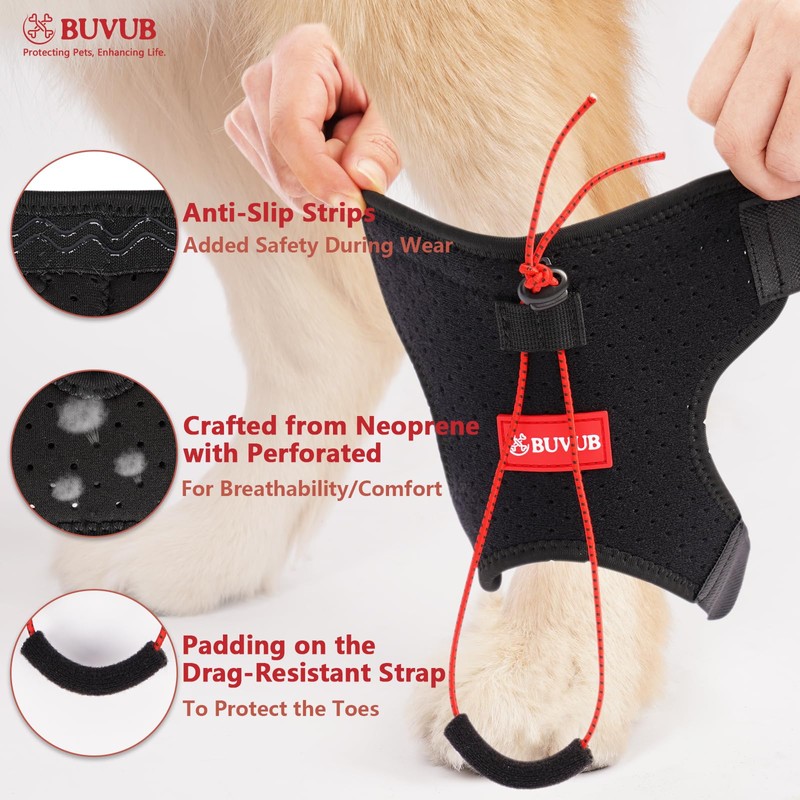 BUVUB Dog Canine Knuckling Brace Front Paw Rear Leg Dog