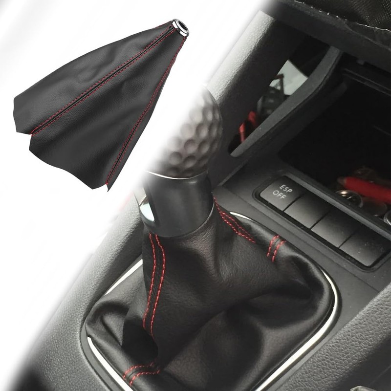Joyzan Shift Knob Cover, Universal Auto Gear Boot Dust Proof
