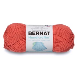 Bernat Handicrafter Cotton Tangerine Yarn - 6 Pack of 50g/1.75oz - Cotton - 4 Medium (Worsted) - 80 Yards - Knitting/Crochet