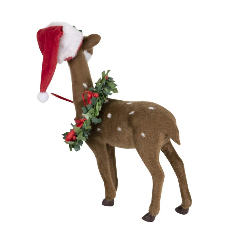 Byers' Choice Reindeer w/Wreath #6782