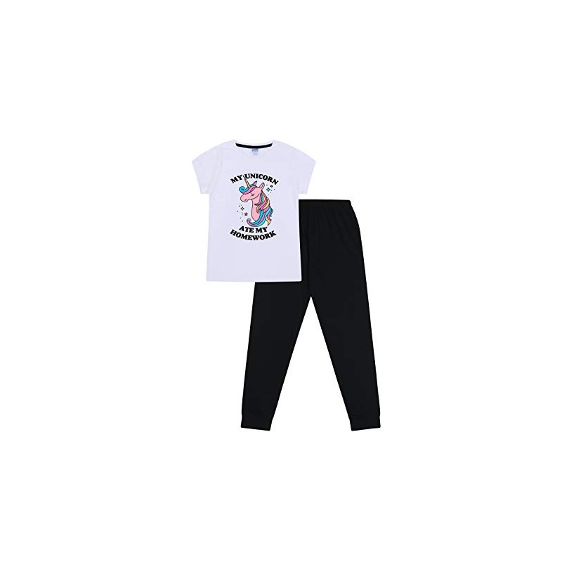 Girls My Unicorn Ate My Homework Cotton Long Pyjamas (11-12